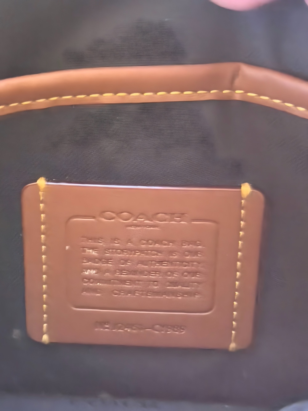Coach League Flap Crossbody Bag in Refined Calf Leather - C1265 - Picture 9 of 11